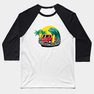 surf car Baseball T-Shirt